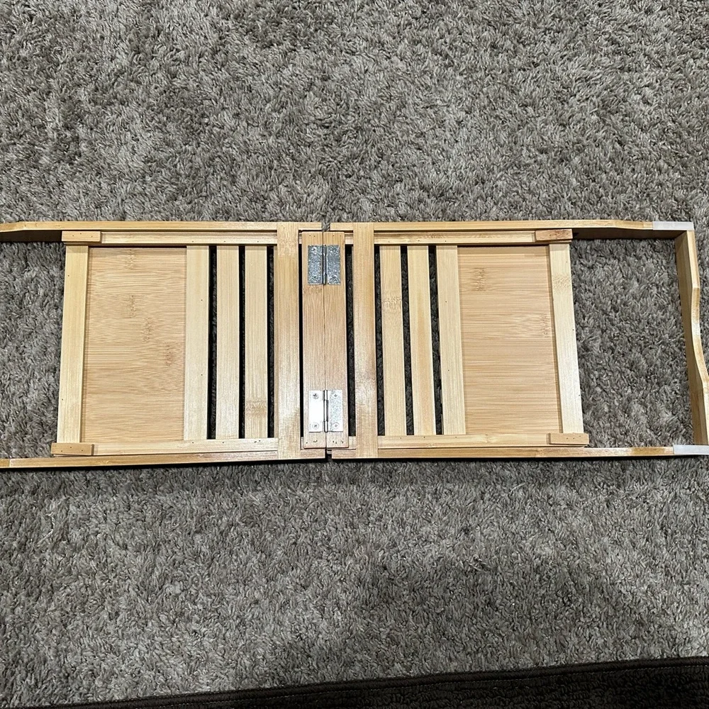 Artmalle Luxury Bathtub Caddy Tray for Tub - Foldable Bamboo Bath Table Tray 🌺🌺